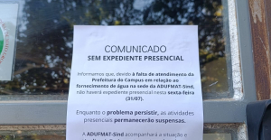 COMUNICADO: Atendimento suspenso por tempo indeterminado na sede da Adufmat-Ssind, em Cuiab&aacute;