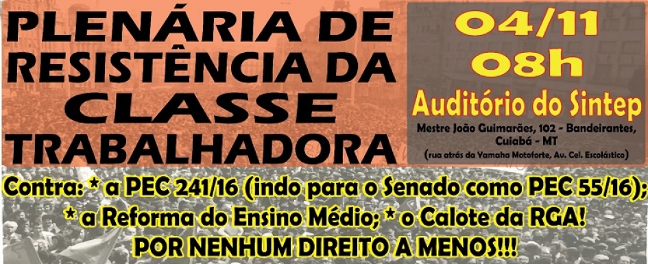 Movimentos sociais realizam plenária unificada contra ataques na próxima sexta-feira, 04/11