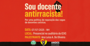 CONVITE | Evento Sou Docente Antirracista: por uma política de reparação das vagas de docentes cotistas
